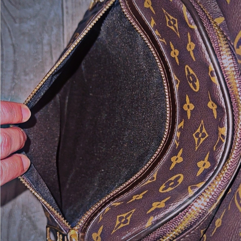 Louis Vuitton Dark Brown/Tan Monogram Backpack - Picture 10 of 14